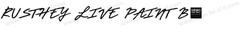 RUSTHEY LIVE PAINT B字体转换